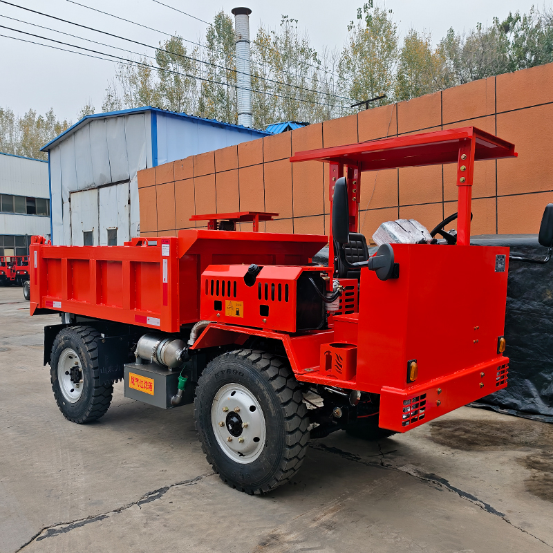 力牛礦安標志UQ-8噸半封閉駕駛室礦山井下專用運輸車 礦用巷道渣土車濕式制動